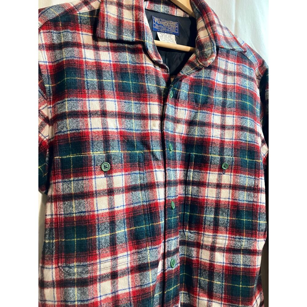 Pendelton Red & Green Flannel Mens *NO SIZE* - Picture 5 of 7